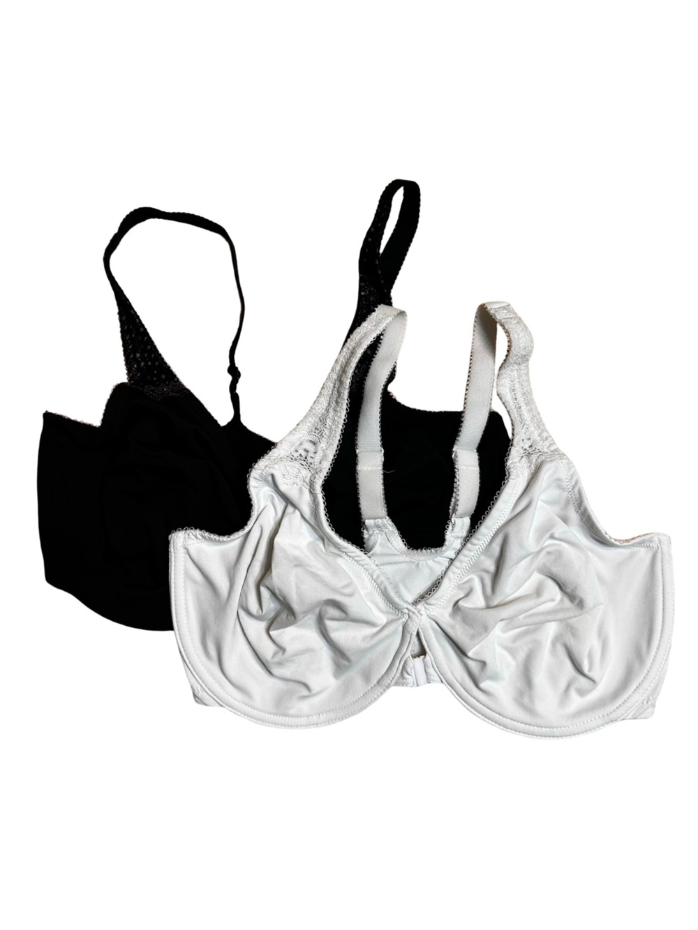 Wacoal Soft Embrace Front Closure Bundle of 2  Size 36DDD Black White 851311